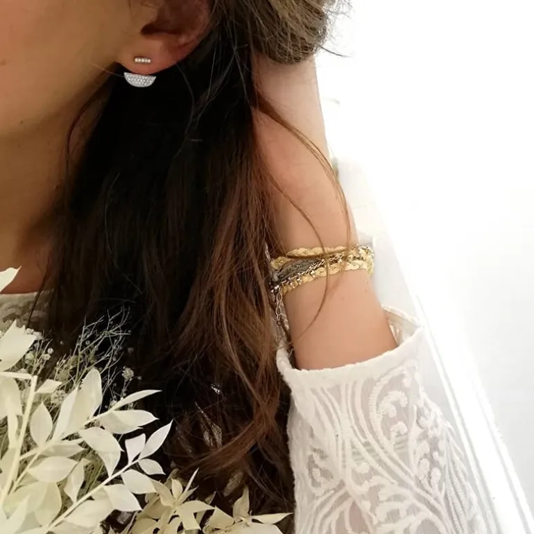 Perrine et Antoinette Boucles D'oreilles Empierrées | Vestes D'oreilles^BOUCLES MAUREEN