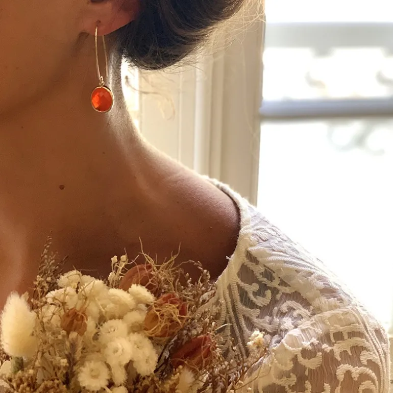 Perrine et Antoinette Boucles D'oreilles Empierrées | Pendantes^BOUCLES PAULA