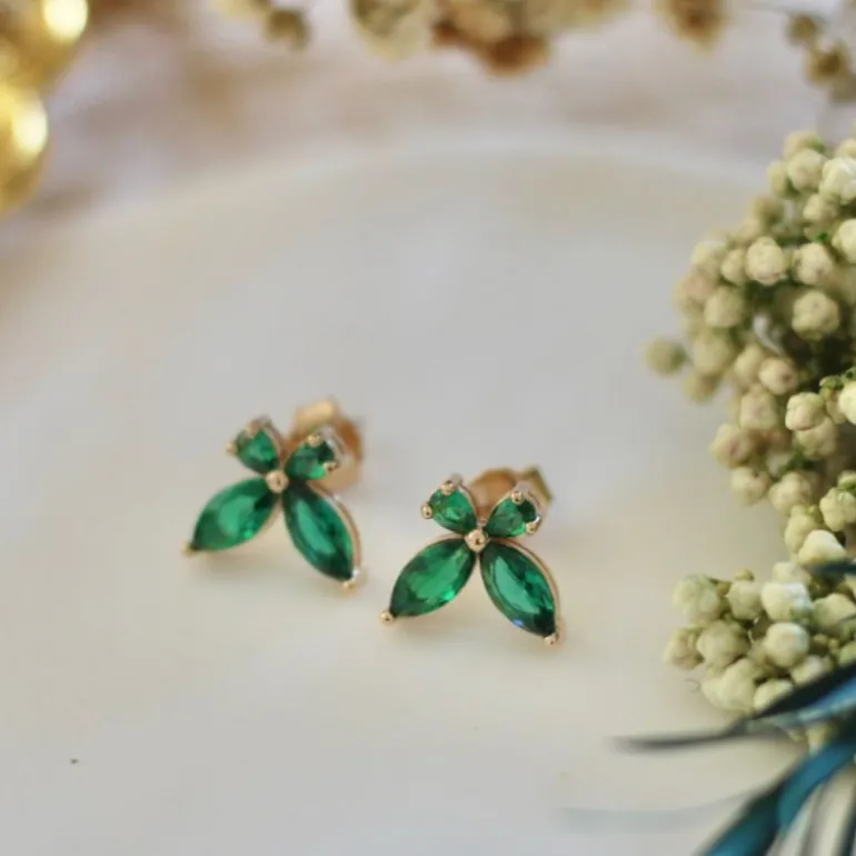 Perrine et Antoinette Boucles D'oreilles Empierrées | Clous D'oreilles^CLOUS BUTY