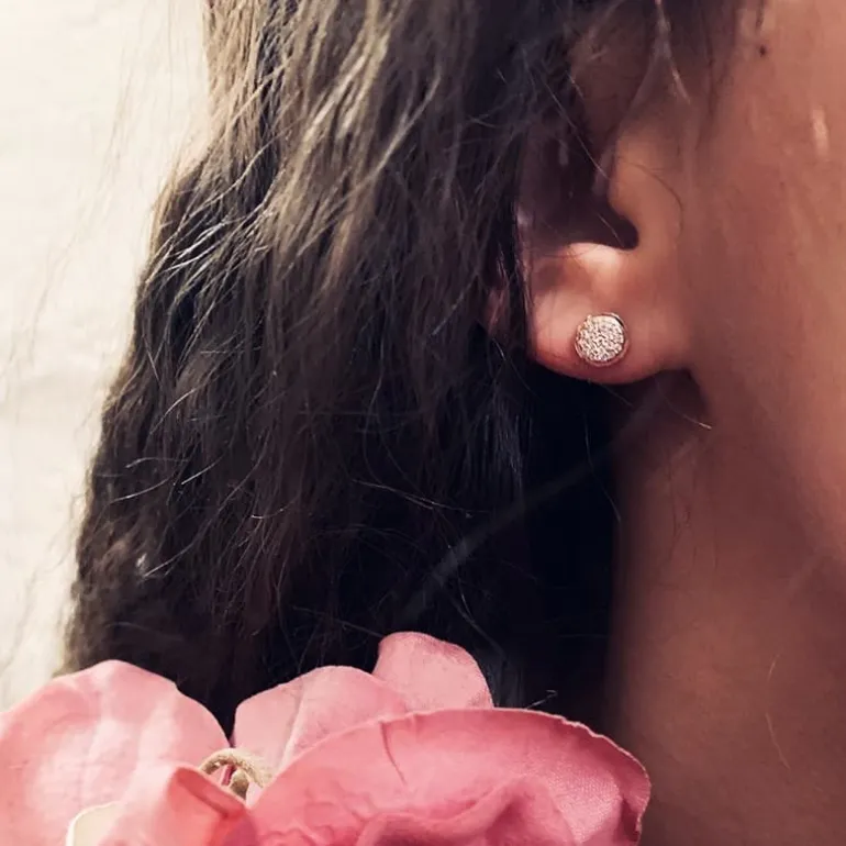 Perrine et Antoinette Boucles D'oreilles Empierrées | Clous D'oreilles^CLOUS LIORA