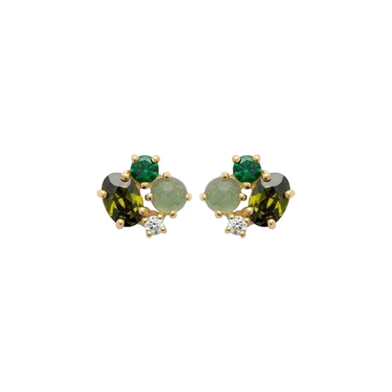 Perrine et Antoinette Boucles D'oreilles Empierrées | Clous D'oreilles^CLOUS PAULIN