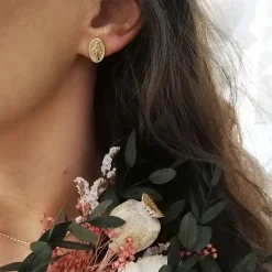 Perrine et Antoinette Boucles D'oreilles Religieuses | Clous D'oreilles^CLOUS VINCIANE