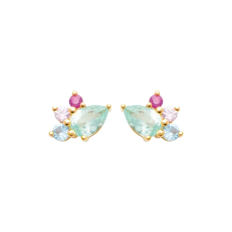 Perrine et Antoinette Boucles D'oreilles Empierrées | Clous D'oreilles^CLOUS ZEPHIR