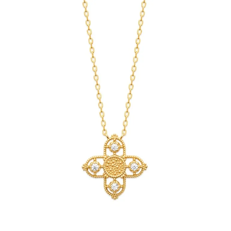 Perrine et Antoinette Colliers Strass^COLLIER CLOVIS