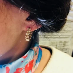 Perrine et Antoinette Boucles D'oreilles Empierrées | Créoles^CRÉOLES OLYMPIA