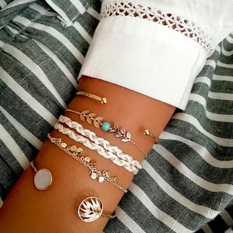 Perrine et Antoinette Joncs Ouverts | Bracelets Sans Strass^DEMI-JONC ANDRIA