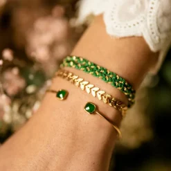 Perrine et Antoinette Joncs Ouverts | Bracelets Empierrés^JONC CLARENCE