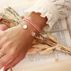 Perrine et Antoinette Joncs Ouverts | Bracelets Empierrés^JONC HALONA