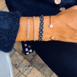 Perrine et Antoinette Bracelets Empierrés | Joncs Ouverts^JONC MONIA
